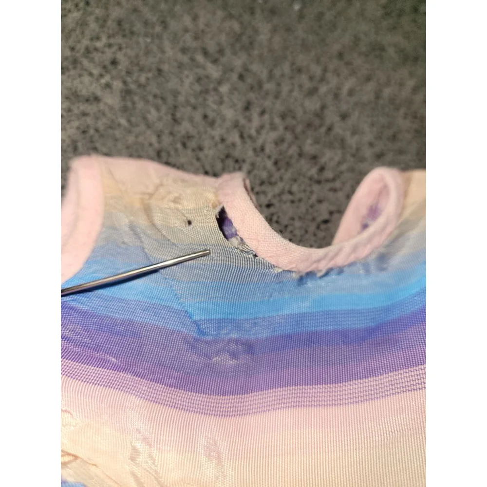 Vintage 1961 Era Pastel Stripe Doll Dress Bloomers 14” Little Miss Kay Fit Promo